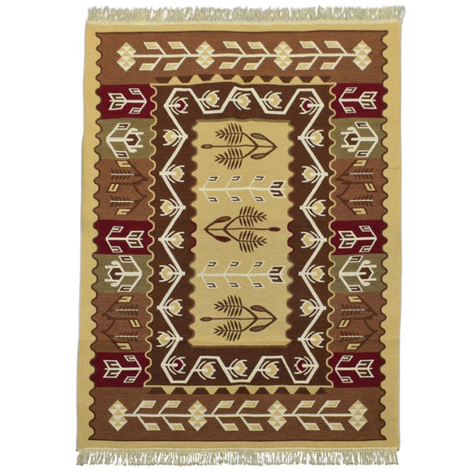 Kilim Antik Çift Yüzlü Makine Kilim 0663 - Yeni - Çok Renkli