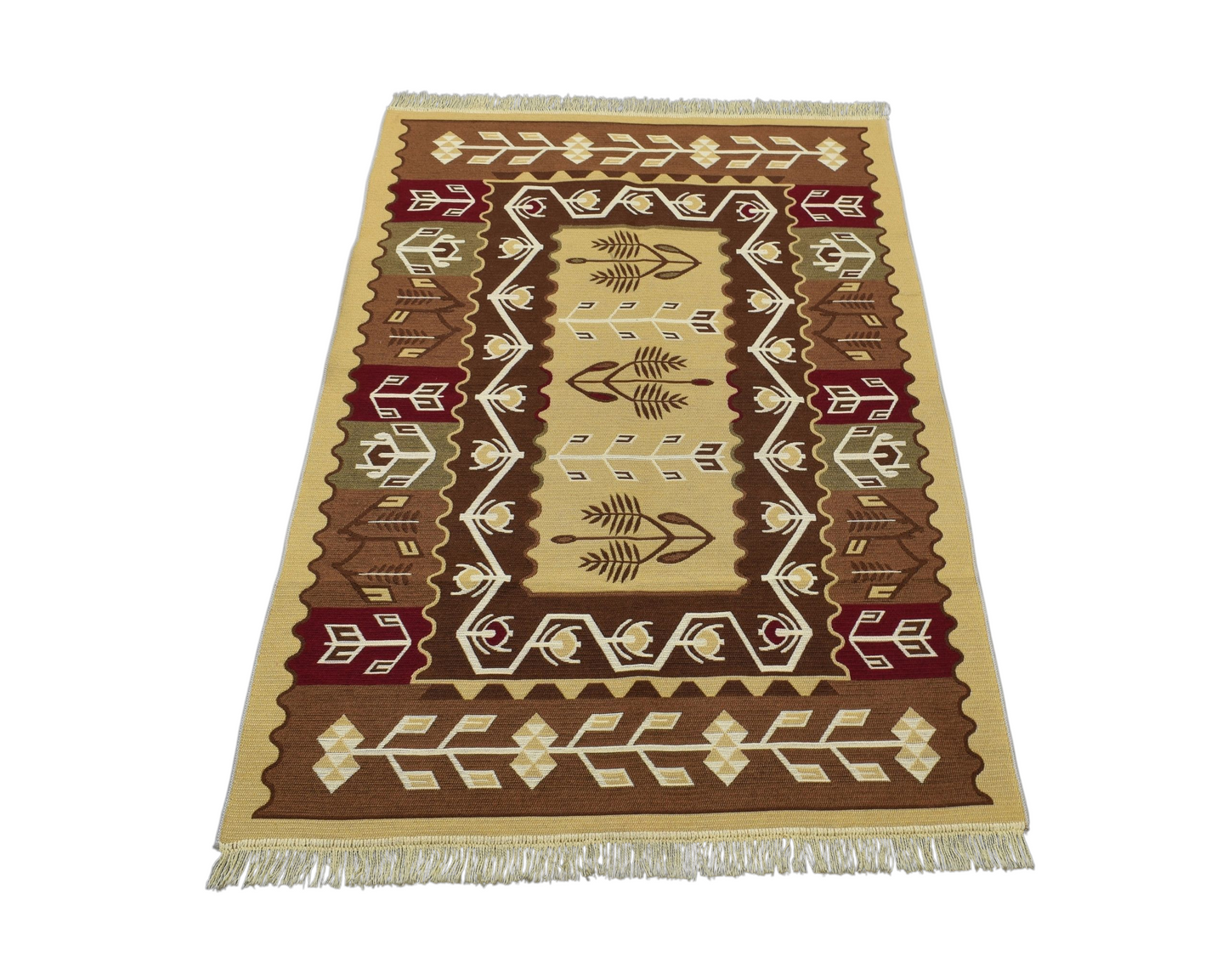 Kilim Antik Çift Yüzlü Makine Kilim 0663 - Yeni - Çok Renkli