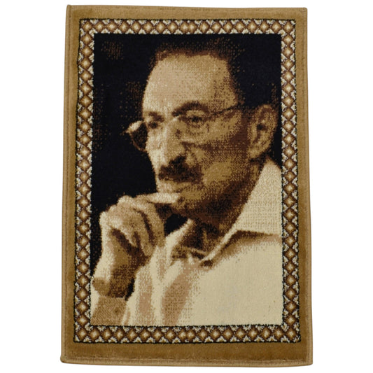 Kilim Antik Merhum Bülent Ecevit Tasvirli Portre Duvar Halısı 0667 - Yeni - Çok Renkli