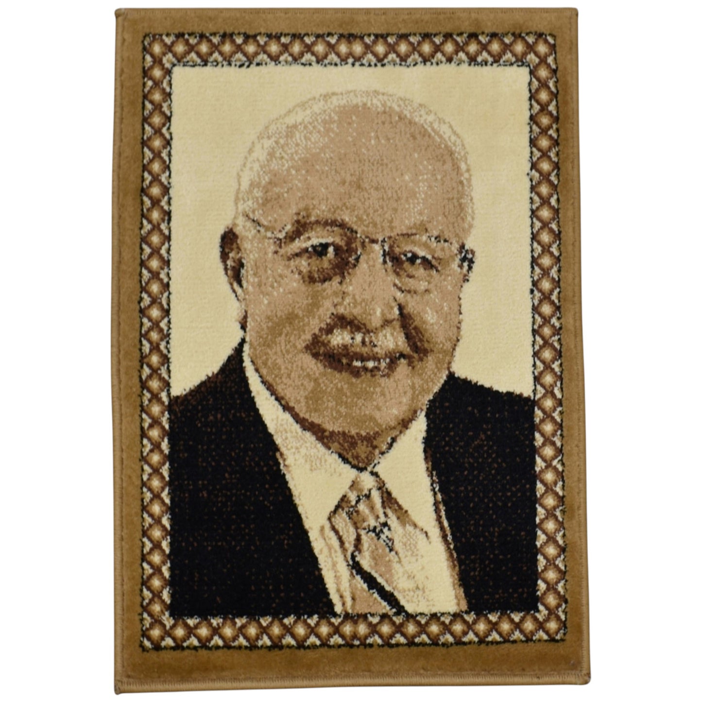 Kilim Antik Merhum Necmettin Erbakan Tasvirli Portre Duvar Halısı 0668 - Yeni - Çok Renkli