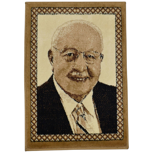 Kilim Antik Merhum Necmettin Erbakan Tasvirli Portre Duvar Halısı 0668 - Yeni - Çok Renkli