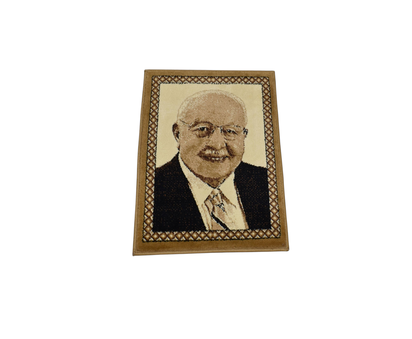 Kilim Antik Merhum Necmettin Erbakan Tasvirli Portre Duvar Halısı 0668 - Yeni - Çok Renkli