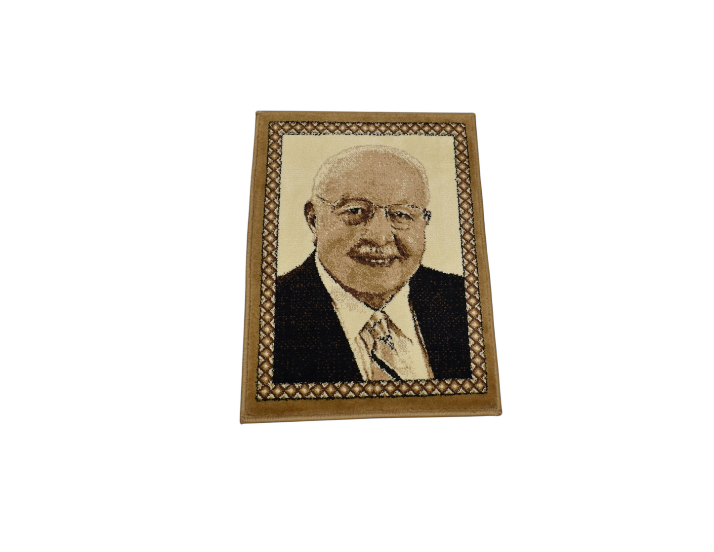Kilim Antik Merhum Necmettin Erbakan Tasvirli Portre Duvar Halısı 0668 - Yeni - Çok Renkli