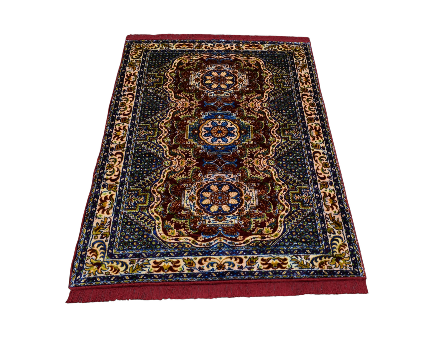 Kilim Antik Üç Göbekli Masa Yatak Örtüsü Duvar Halısı 0670 - Yeni - Çok Renkli