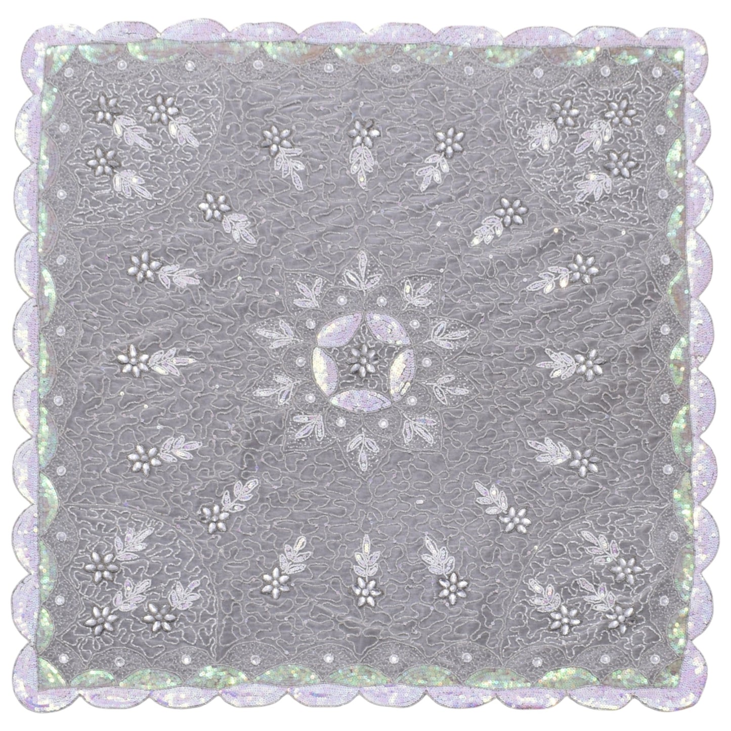 Kilim Antik El İşi İnce Kum Boncuklu Masa Sehpa Fiskos Örtüsü 0671 - Yeni - Çok Renkli