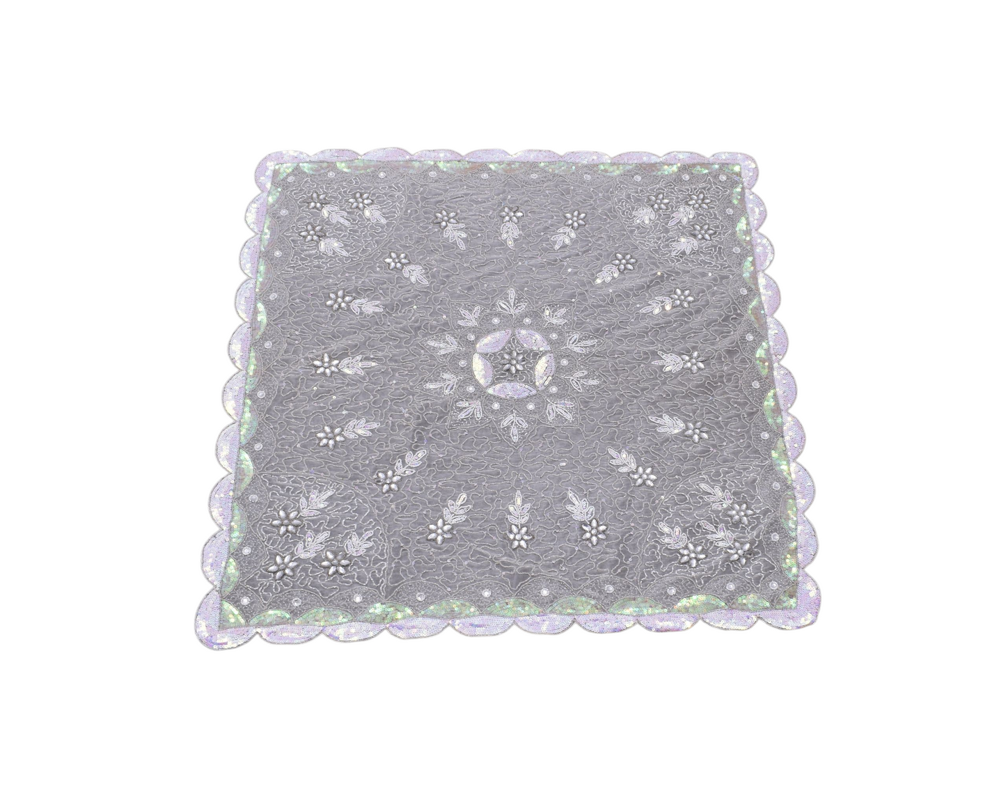 Kilim Antik El İşi İnce Kum Boncuklu Masa Sehpa Fiskos Örtüsü 0671 - Yeni - Çok Renkli