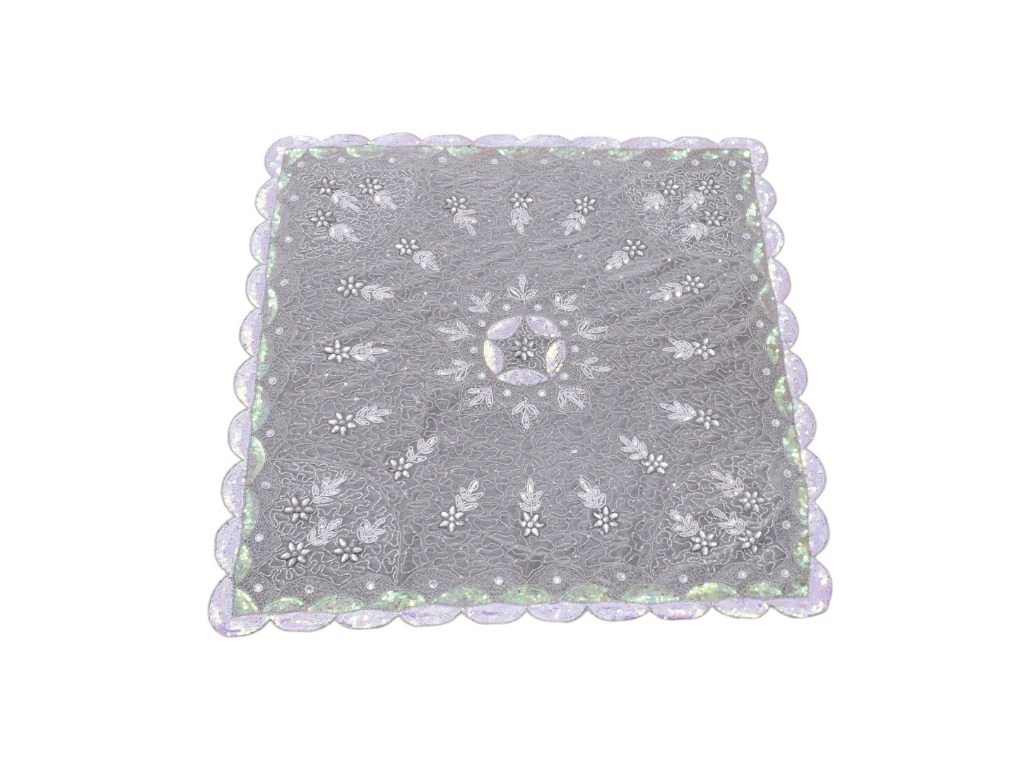 Kilim Antik El İşi İnce Kum Boncuklu Masa Sehpa Fiskos Örtüsü 0671 - Yeni - Çok Renkli