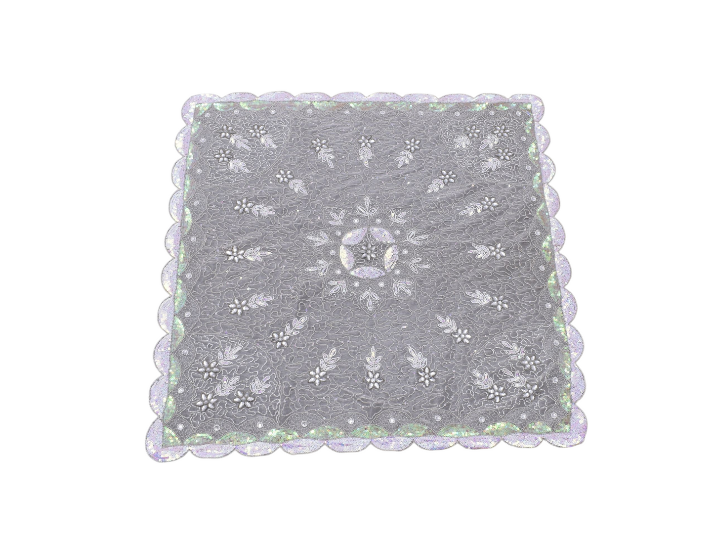 Kilim Antik El İşi İnce Kum Boncuklu Masa Sehpa Fiskos Örtüsü 0671 - Yeni - Çok Renkli