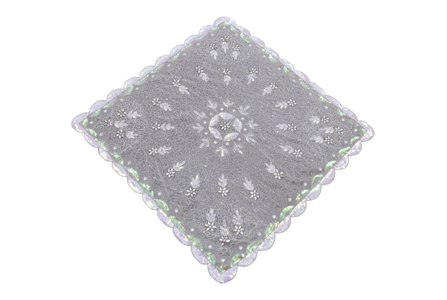 Kilim Antik El İşi İnce Kum Boncuklu Masa Sehpa Fiskos Örtüsü 0671 - Yeni - Çok Renkli