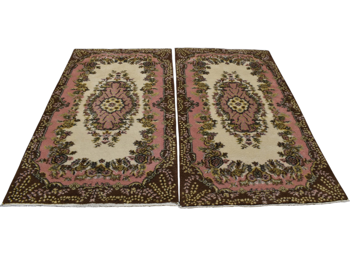 Kilim Antik El Dokuma Goblen Model Çift 2 Yün Salon Halısı 0677 - Yeni - Çok Renkli
