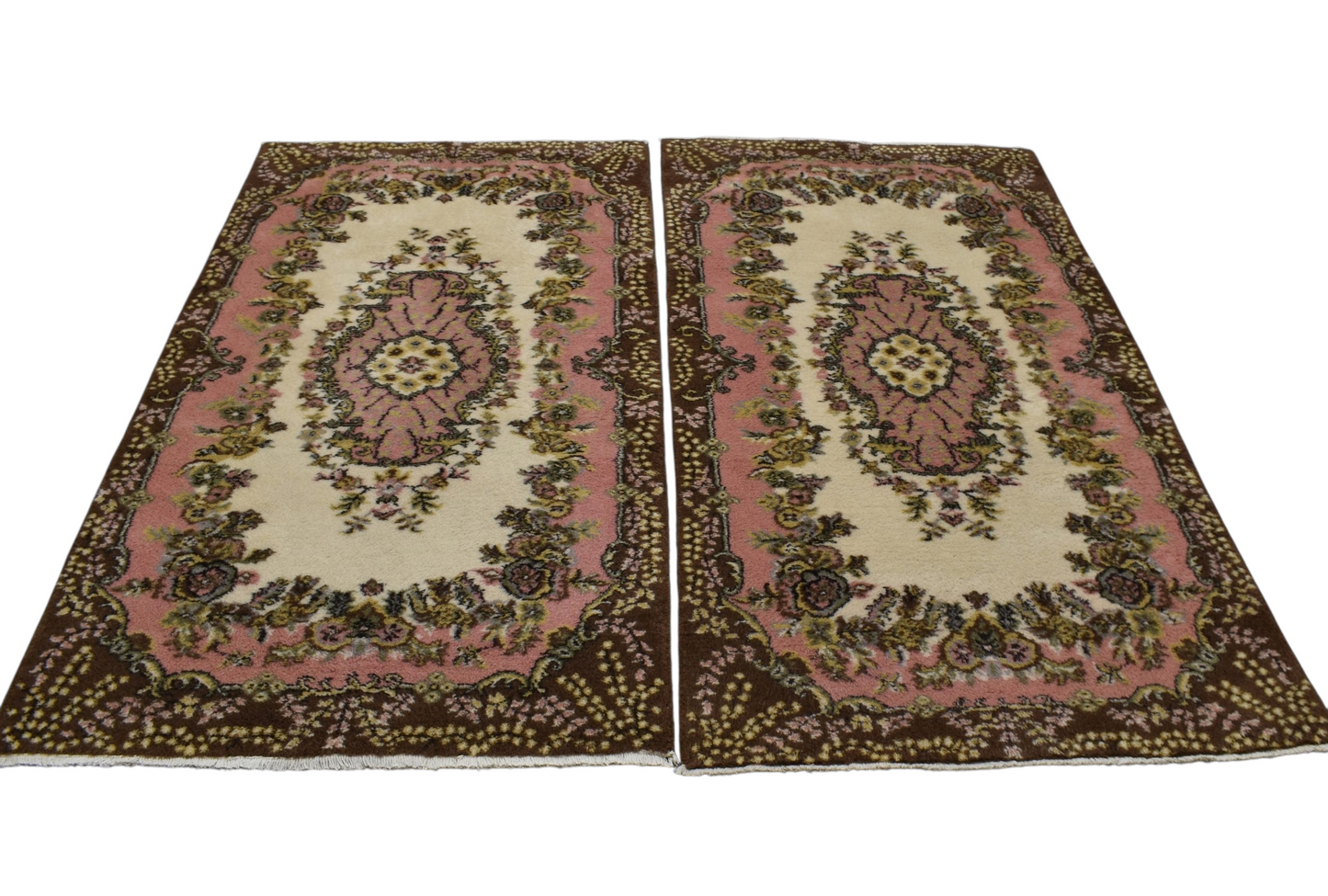 Kilim Antik El Dokuma Goblen Model Çift 2 Yün Salon Halısı 0677 - Yeni - Çok Renkli