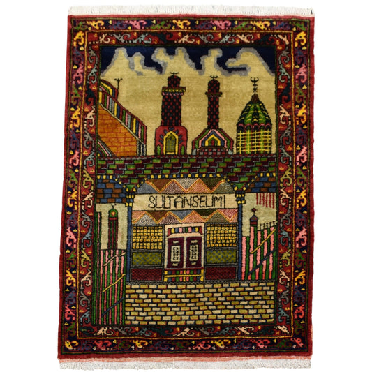 Kilim Antik El Dokuması Sultan Selim Konya Mevlana Yün Halı 0678 - Yeni - Çok Renkli