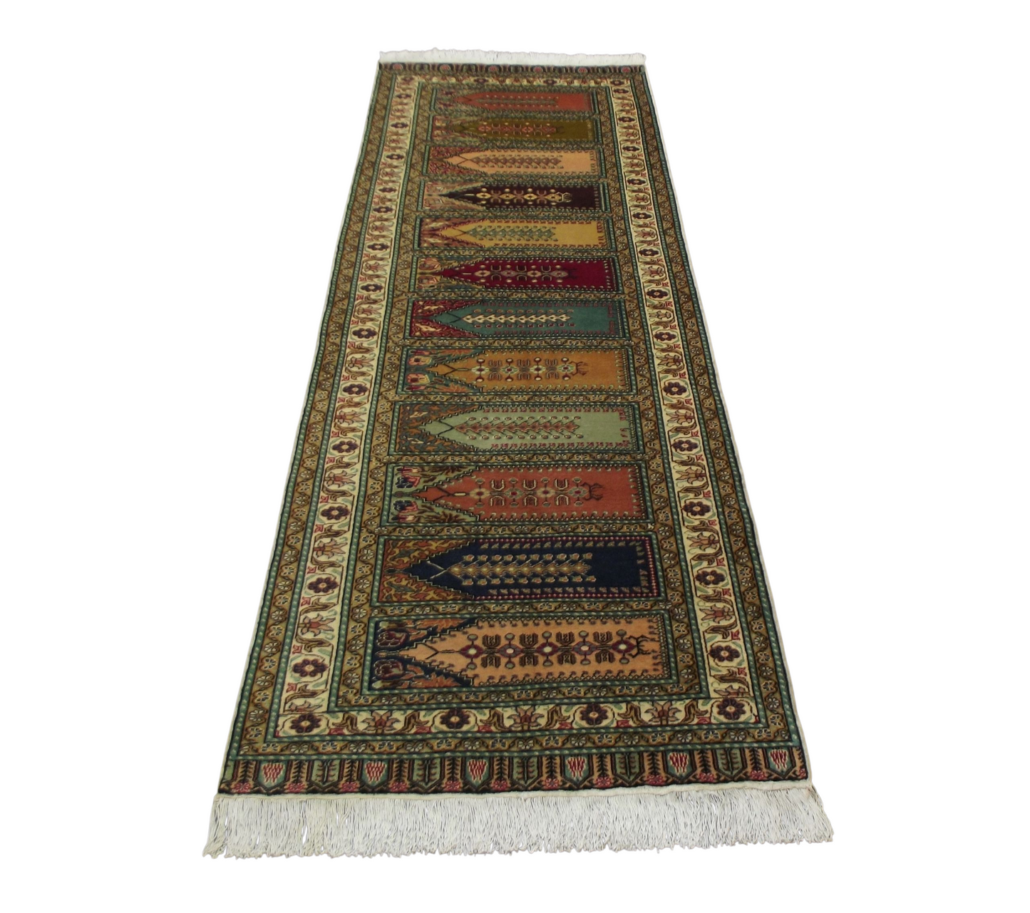 Kilim Antik El Dokuma Paftalı Kayseri Bünyan Sedir Yolluk Yün Halı 0682 - Yeni - Çok Renkli