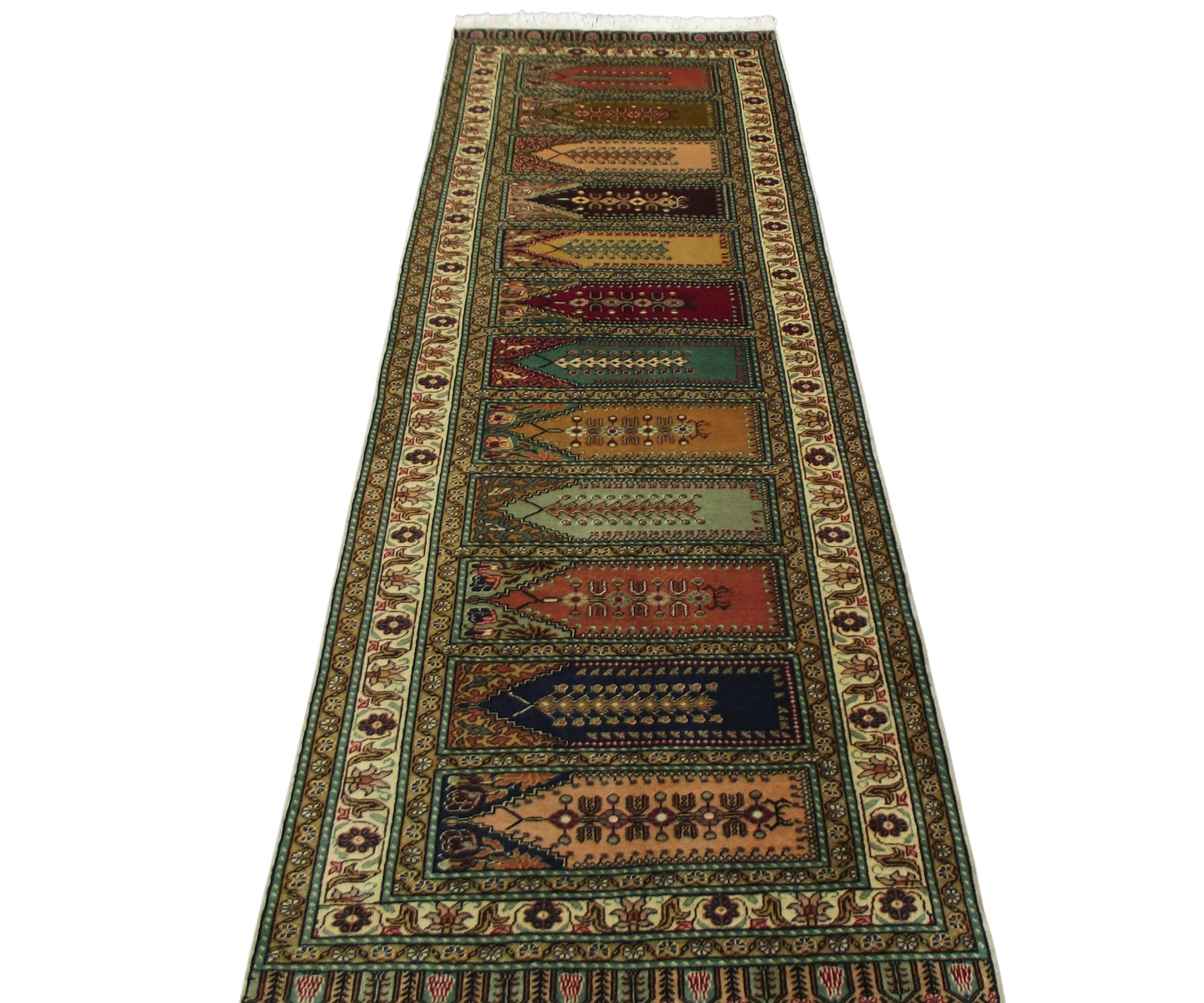Kilim Antik El Dokuma Paftalı Kayseri Bünyan Sedir Yolluk Yün Halı 0682 - Yeni - Çok Renkli