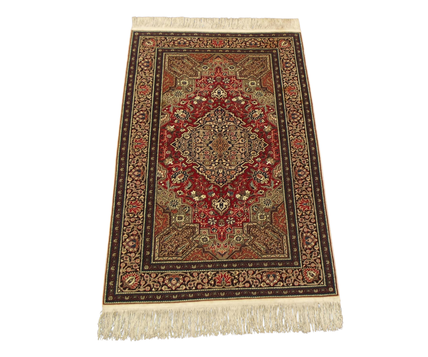 Kilim Antik El Dokuma İmalat Kayseri Yün Halı 0683 - Asırlık Antika - Çok Renkli