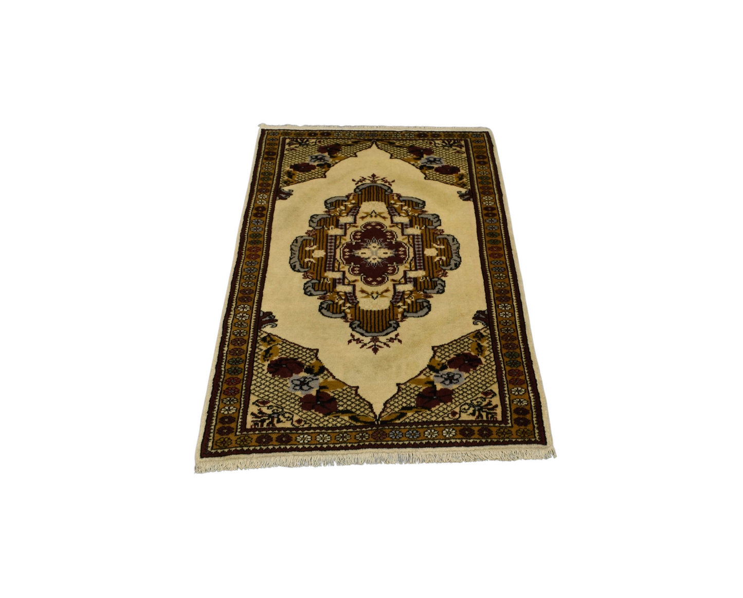 Kilim Antik El Dokuma Karacahisar Milas Muğla Yün Halı 0686 - Antika - Çok Renkli