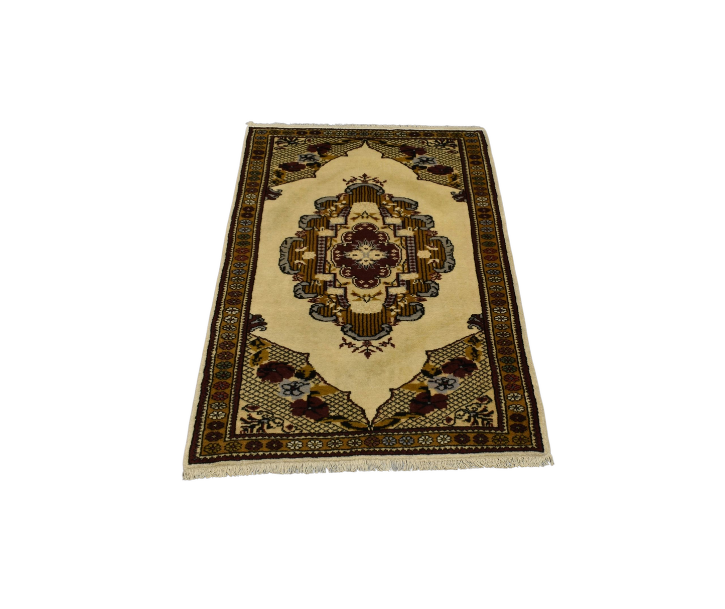 Kilim Antik El Dokuma Karacahisar Milas Muğla Yün Halı 0686 - Antika - Çok Renkli