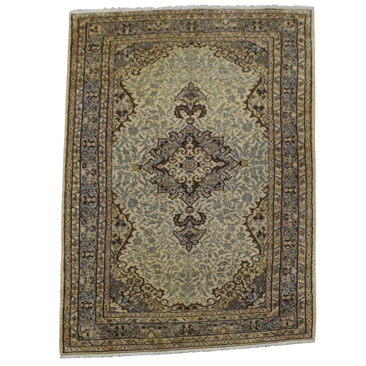 Kilim Antik El Dokuması Göbekli Pastel Uşak Yün Halı 0693 - Yeni - Çok Renkli