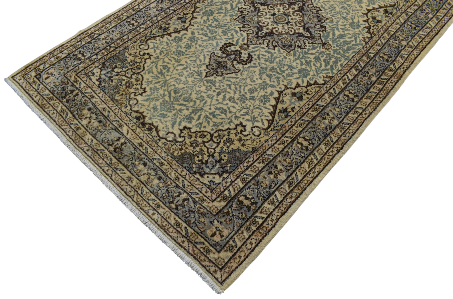 Kilim Antik El Dokuması Göbekli Pastel Uşak Yün Halı 0693 - Yeni - Çok Renkli