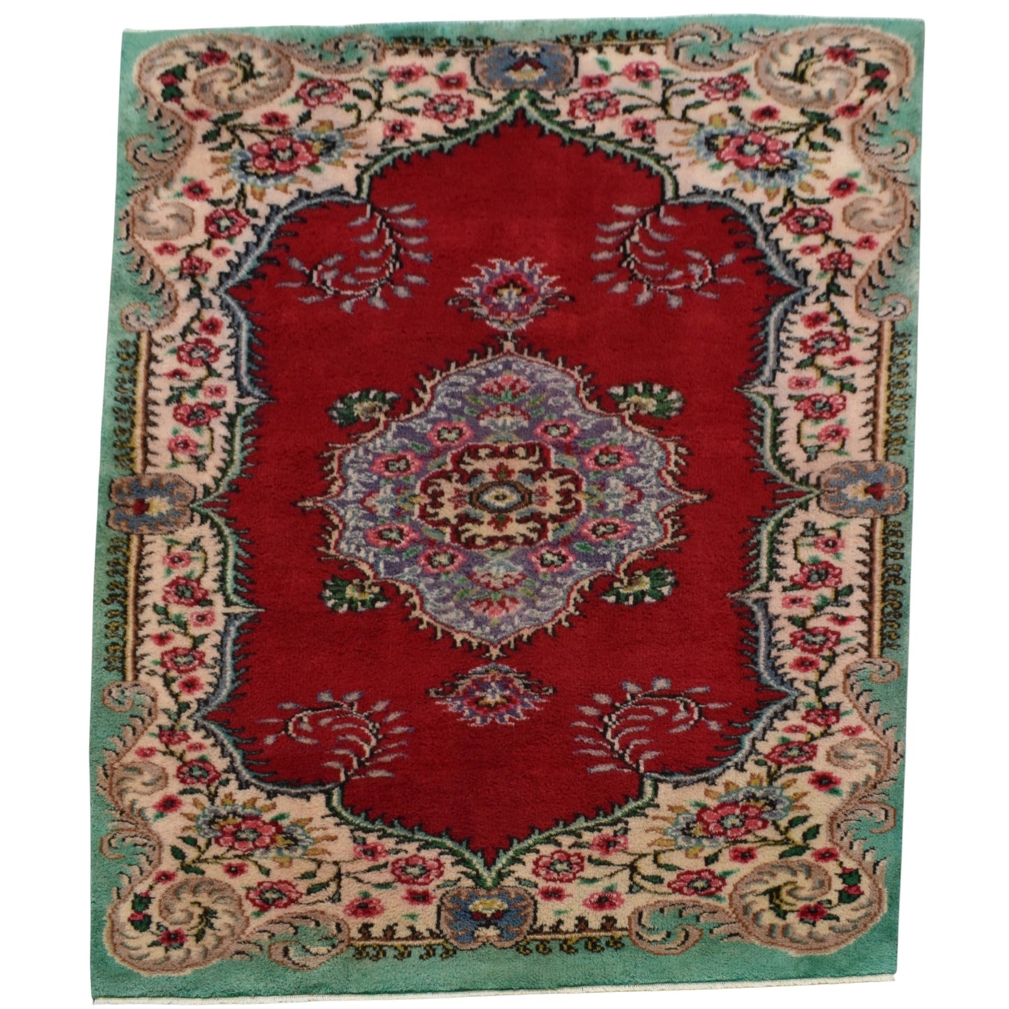 Kilim Antik El Dokuma İzmir Foça Yün Salon Halısı 0698 - Yeni - Çok Renkli