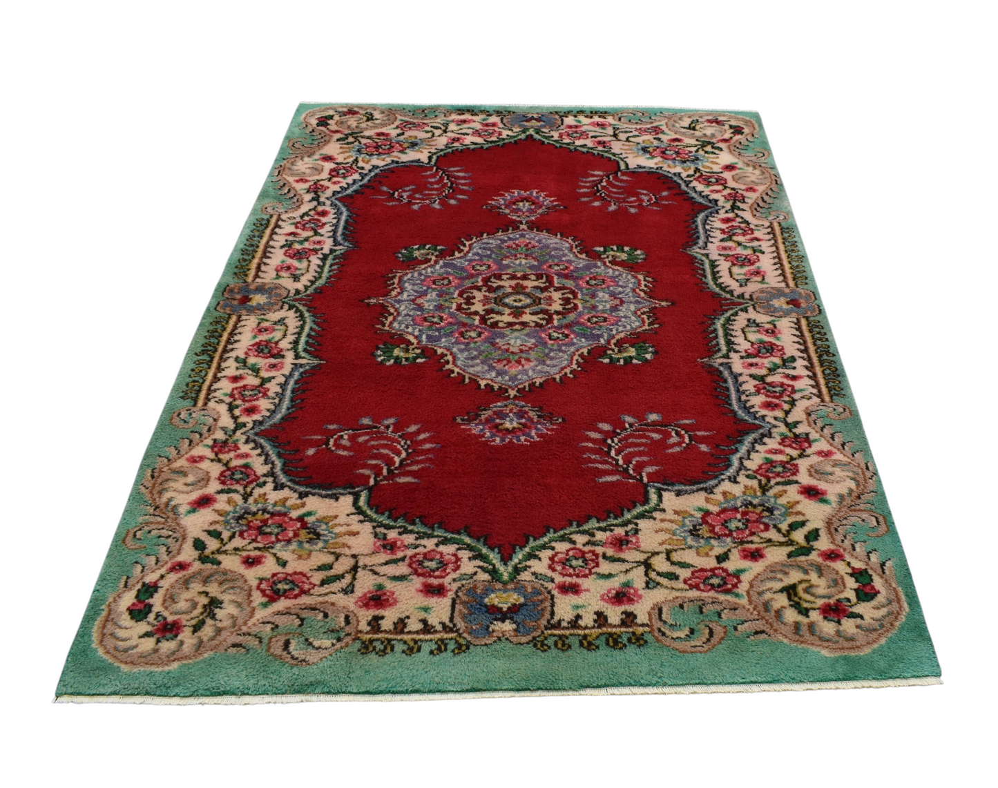 Kilim Antik El Dokuma İzmir Foça Yün Salon Halısı 0698 - Yeni - Çok Renkli