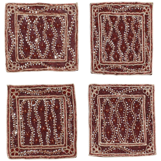 Kilim Antik El İşi İnce Kum Boncuklu Masa Sehpa Fiskos Örtüsü 0699 - Yeni - Çok Renkli