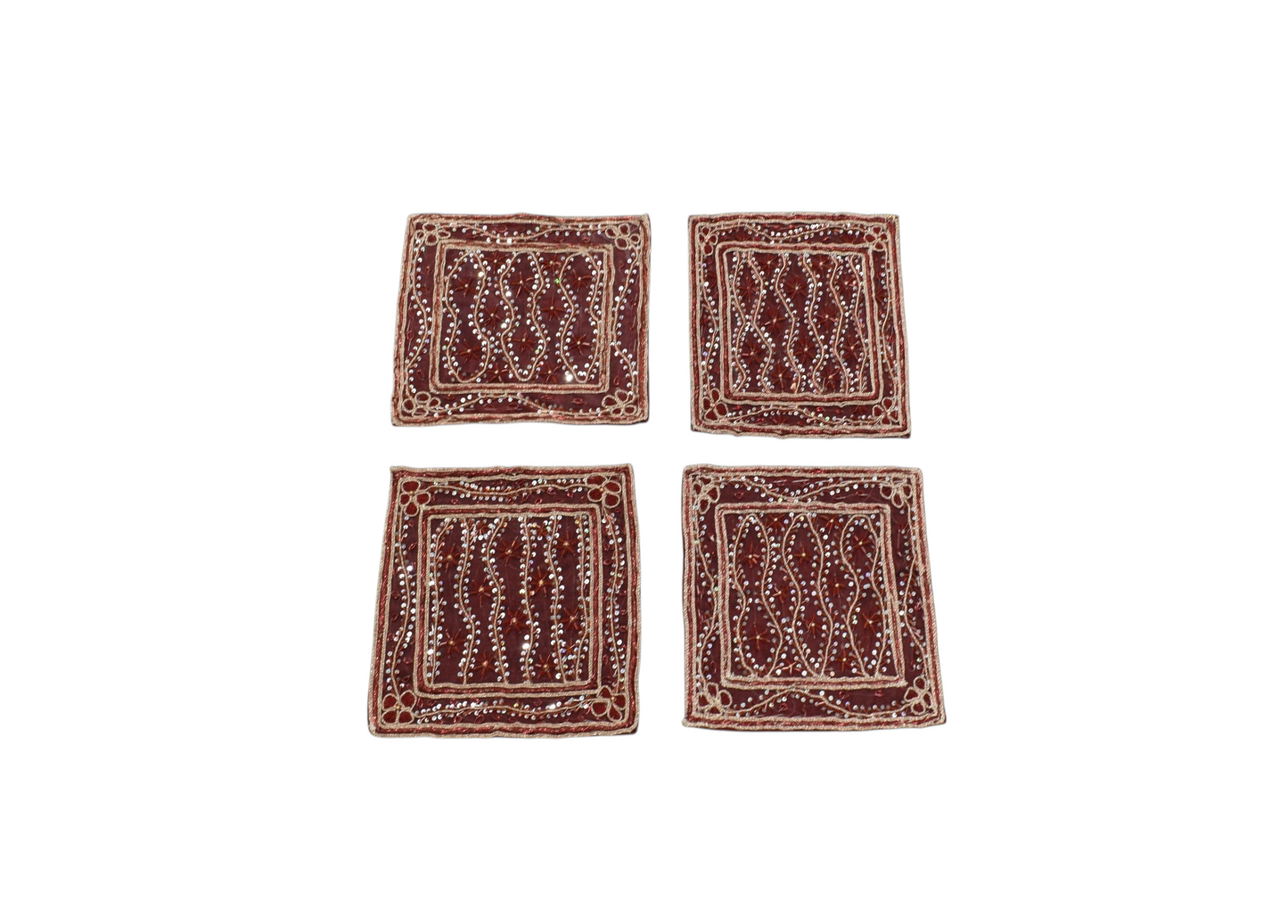 Kilim Antik El İşi İnce Kum Boncuklu Masa Sehpa Fiskos Örtüsü 0699 - Yeni - Çok Renkli