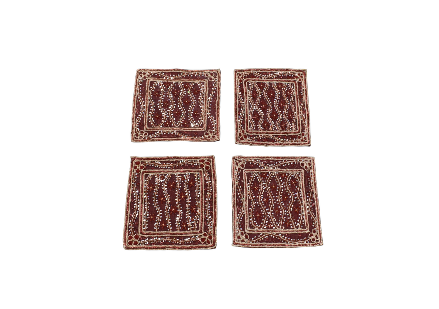 Kilim Antik El İşi İnce Kum Boncuklu Masa Sehpa Fiskos Örtüsü 0699 - Yeni - Çok Renkli