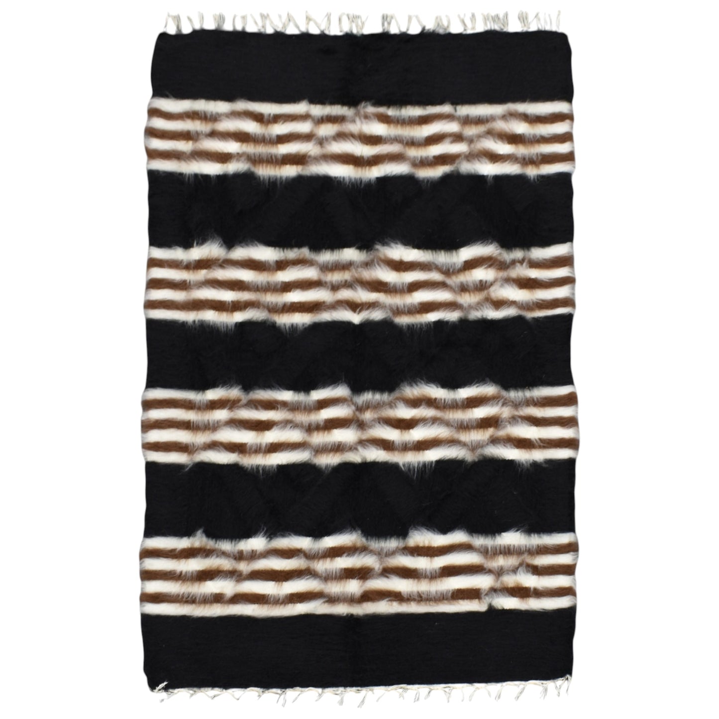 Kilim Antik El Dokuma Tiftik Yün Siirt Battaniyesi Kilim 0700 - Yeni - Çok Renkli