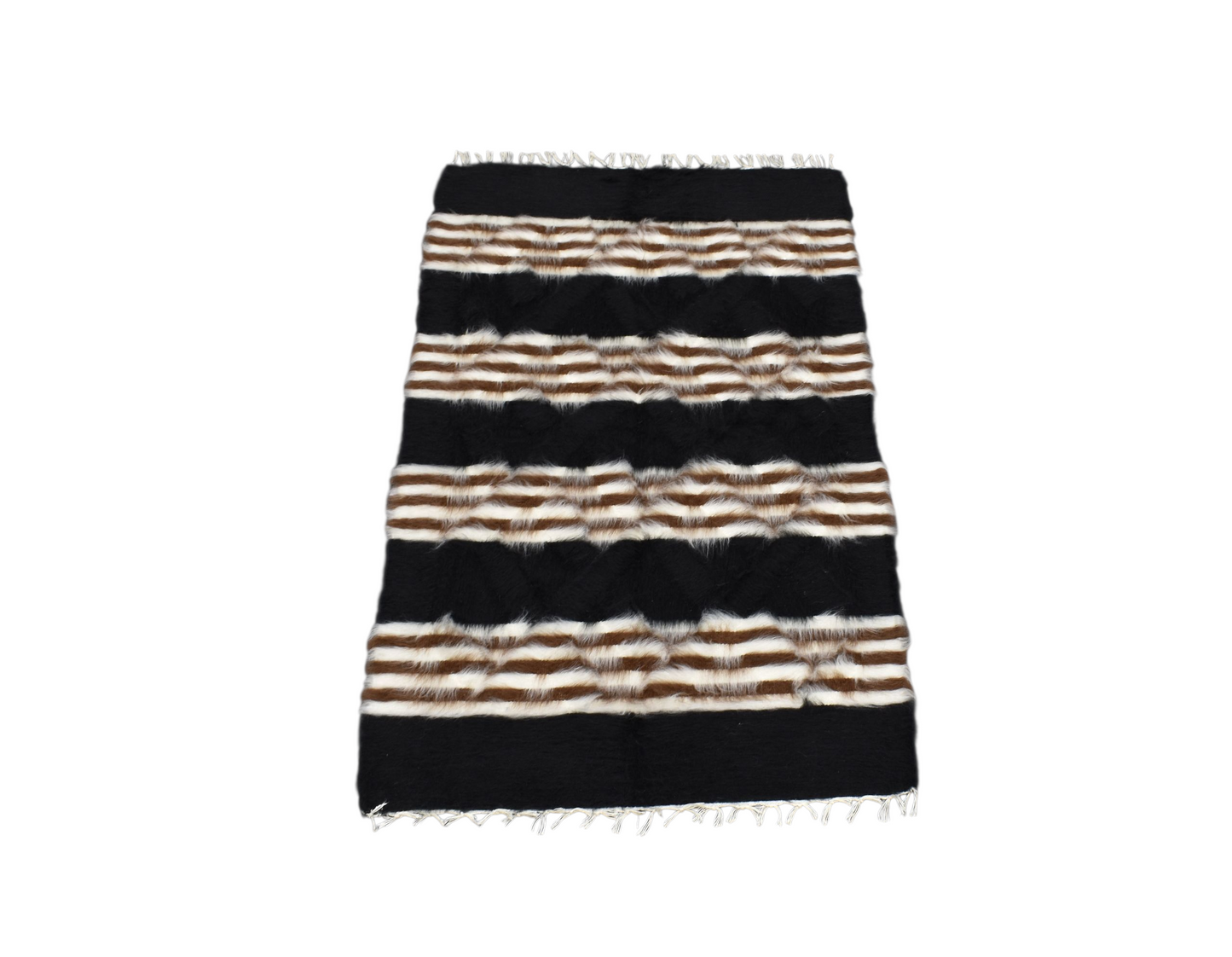 Kilim Antik El Dokuma Tiftik Yün Siirt Battaniyesi Kilim 0700 - Yeni - Çok Renkli