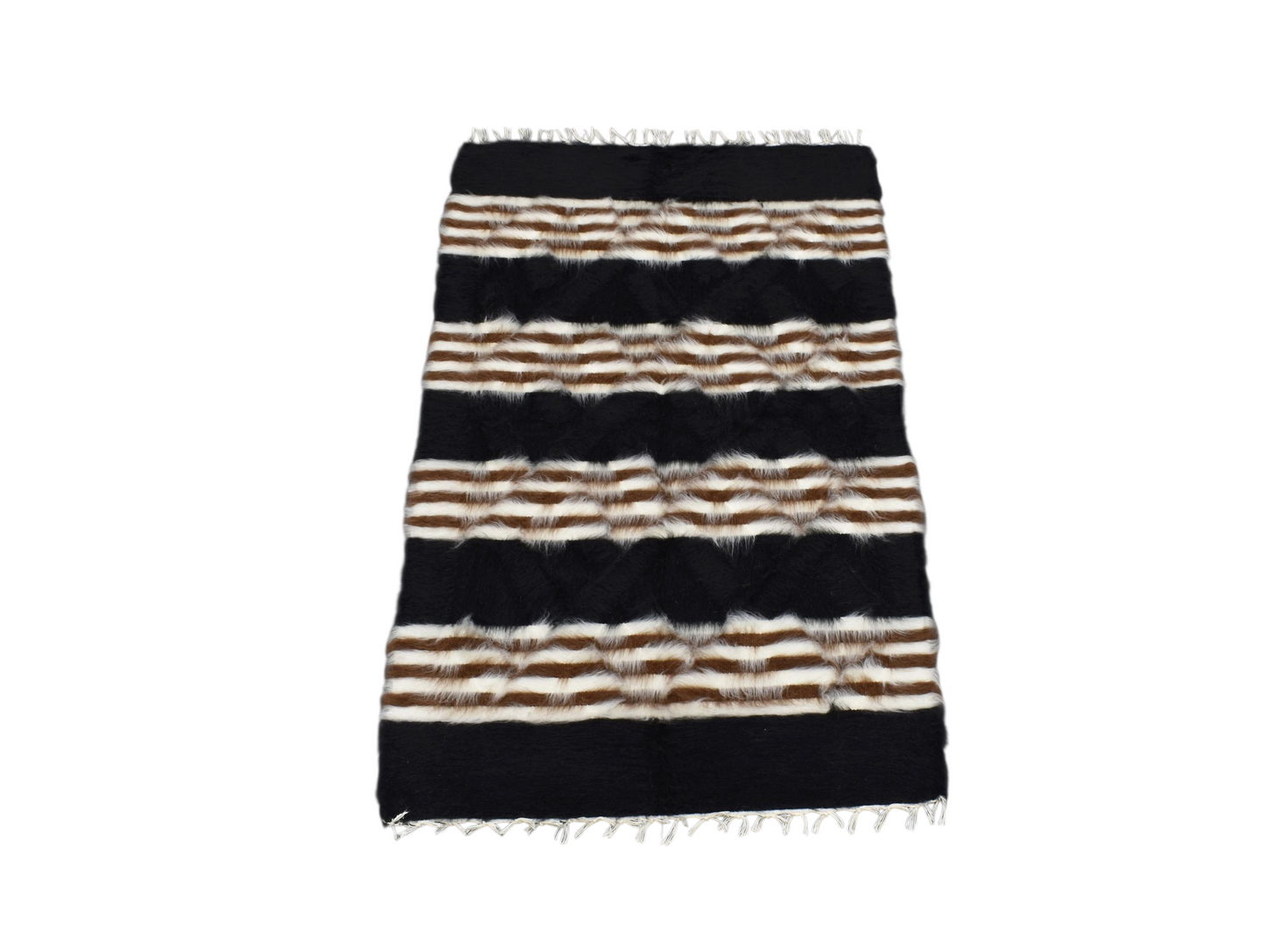 Kilim Antik El Dokuma Tiftik Yün Siirt Battaniyesi Kilim 0700 - Yeni - Çok Renkli