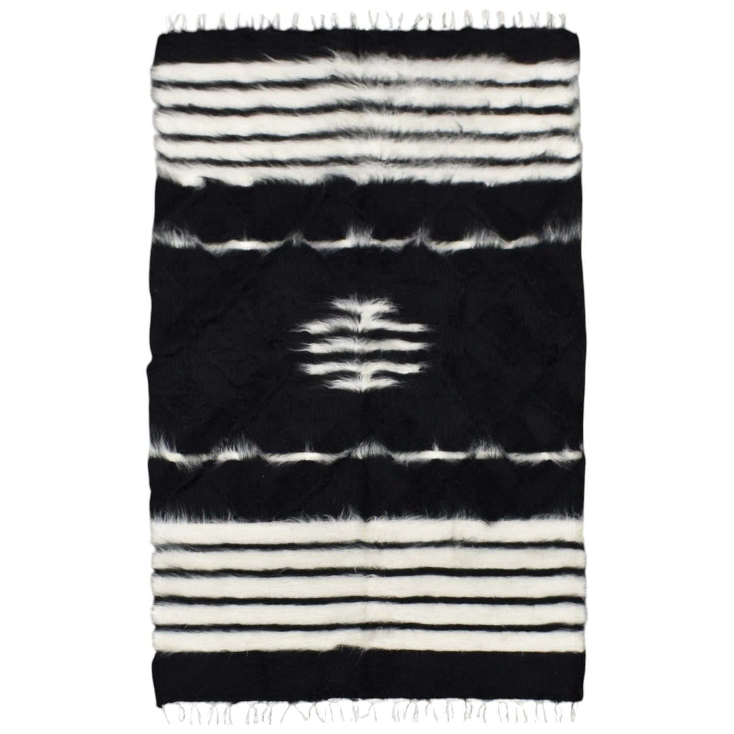 Kilim Antik El Dokuma Tiftik Yün Siirt Battaniyesi Kilim 0702 - Yeni - Çok Renkli