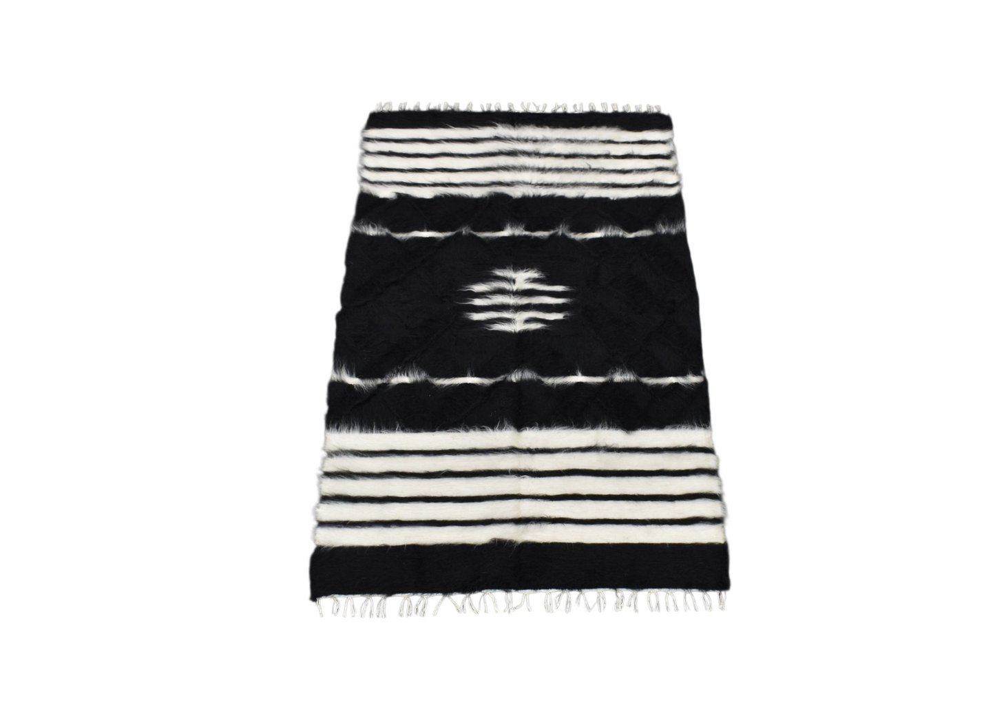 Kilim Antik El Dokuma Tiftik Yün Siirt Battaniyesi Kilim 0702 - Yeni - Çok Renkli