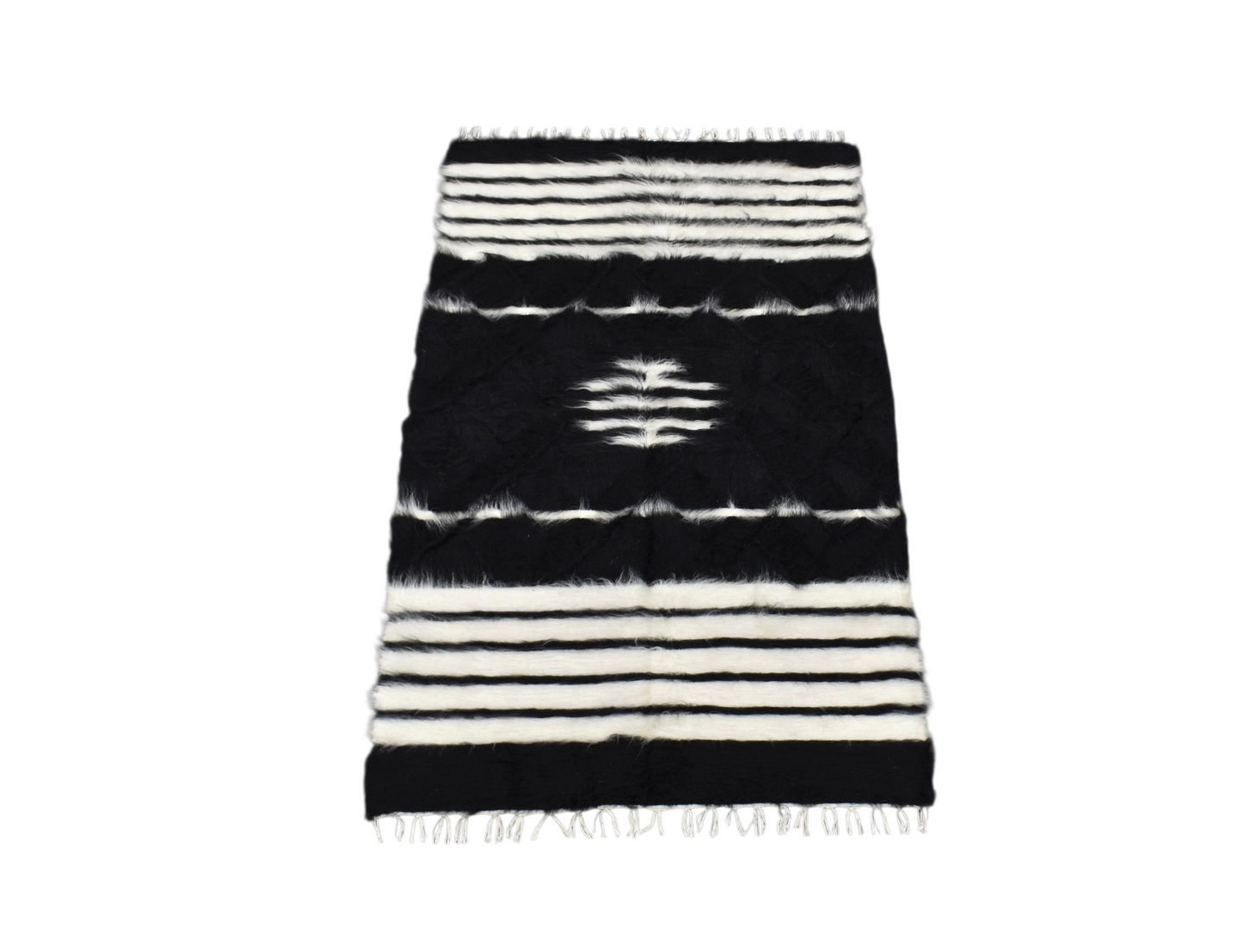 Kilim Antik El Dokuma Tiftik Yün Siirt Battaniyesi Kilim 0702 - Yeni - Çok Renkli