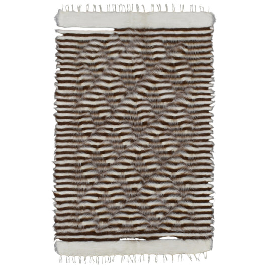 Kilim Antik El Dokuma Tiftik Yün Siirt Battaniyesi Kilim 0703 - Yeni - Çok Renkli