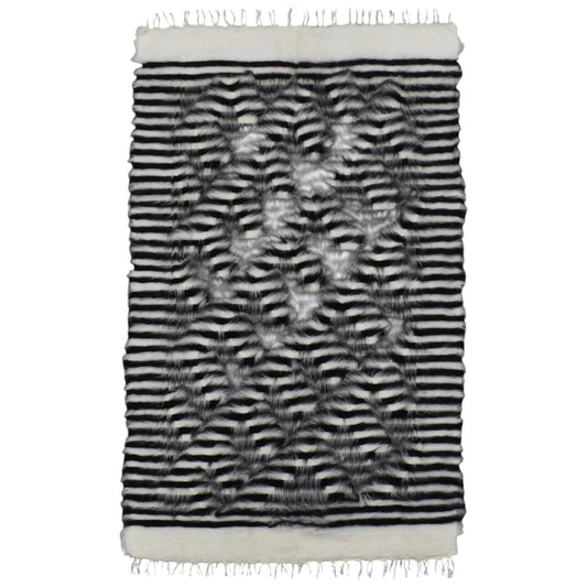 Kilim Antik El Dokuma Tiftik Yün Siirt Battaniyesi Kilim 0704 - Yeni - Çok Renkli