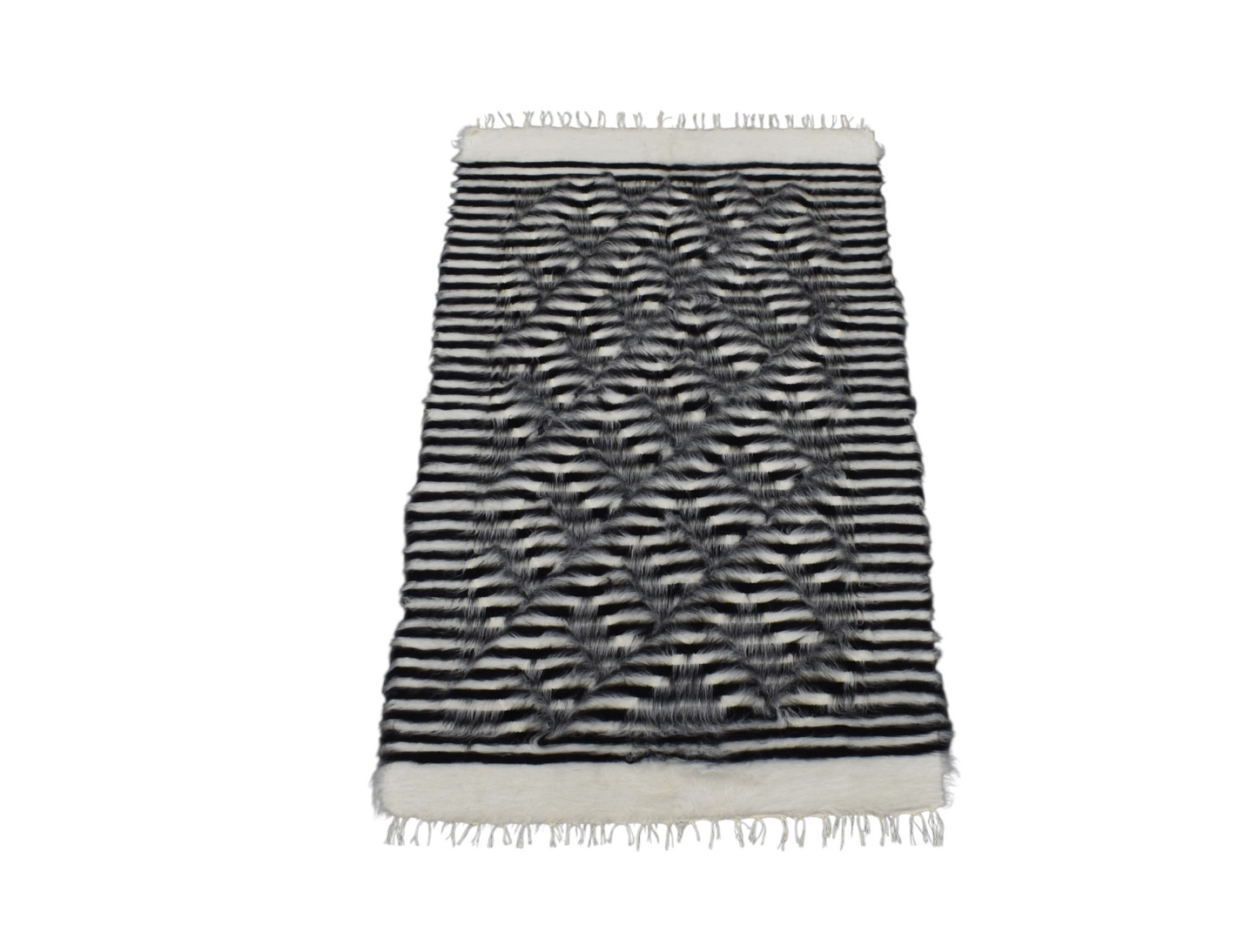 Kilim Antik El Dokuma Tiftik Yün Siirt Battaniyesi Kilim 0704 - Yeni - Çok Renkli