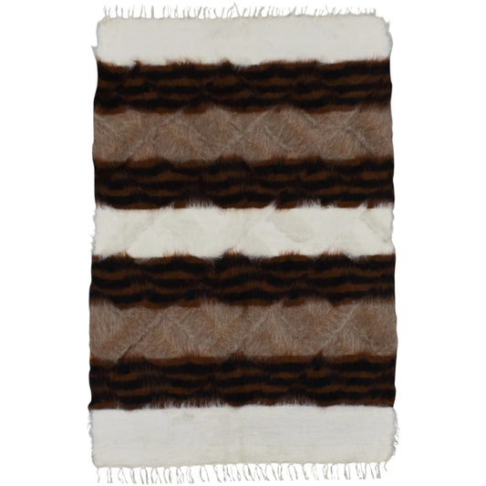 Kilim Antik El Dokuma Tiftik Yün Siirt Battaniyesi Kilim 0705 - Yeni - Çok Renkli