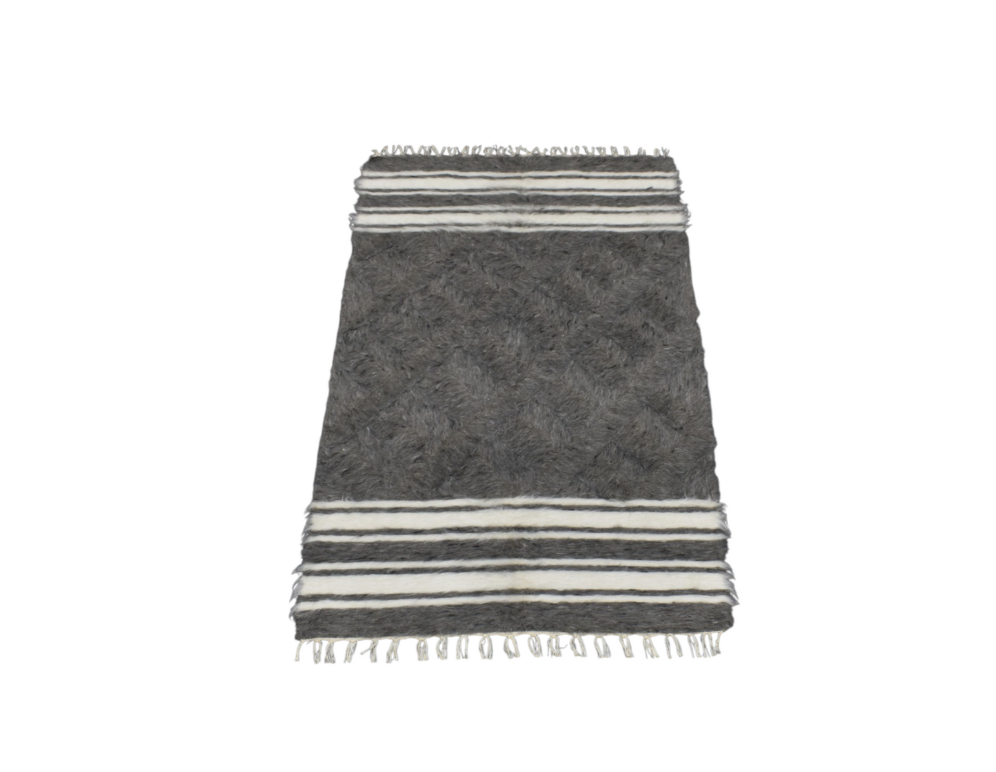 Kilim Antik El Dokuma Çizgili Tiftik Yün Siirt Battaniyesi Kilim 0713 - Yeni - Çok Renkli