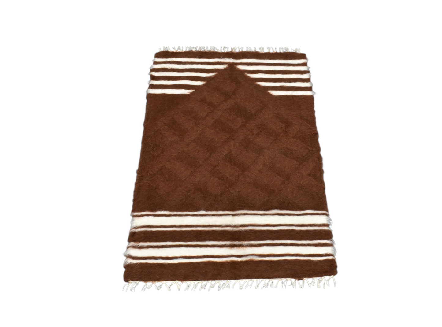 Kilim Antik El Dokuma Namazlık Seccade Tiftik Yün Siirt Battaniyesi Kilim 0714 - Yeni - Çok Renkli