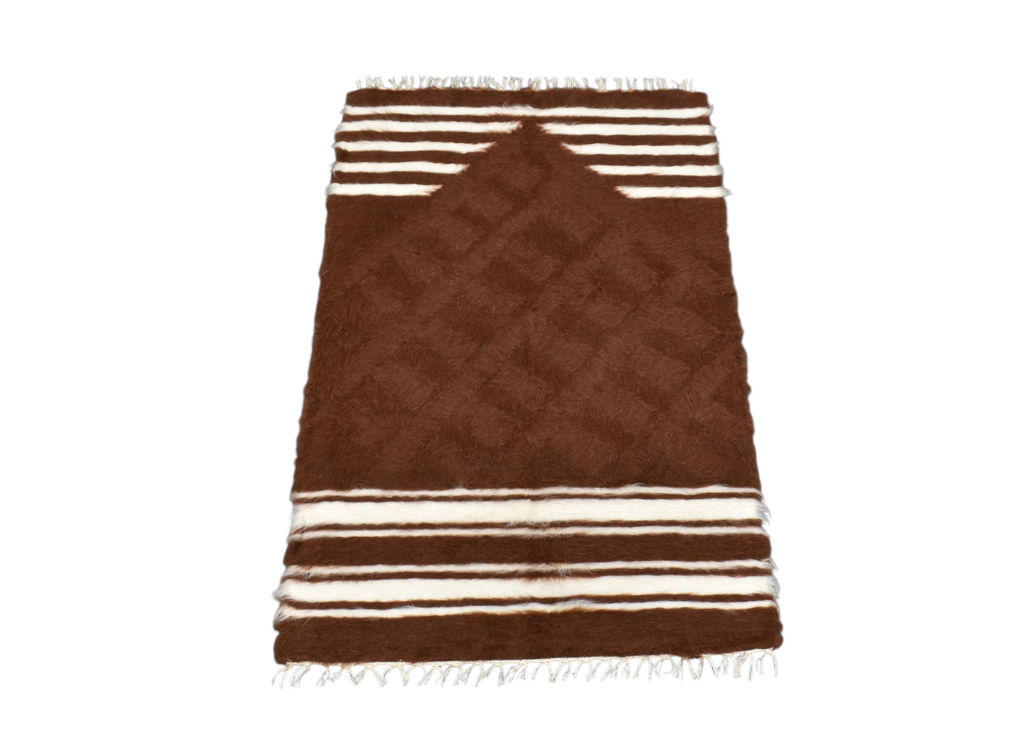 Kilim Antik El Dokuma Namazlık Seccade Tiftik Yün Siirt Battaniyesi Kilim 0714 - Yeni - Çok Renkli