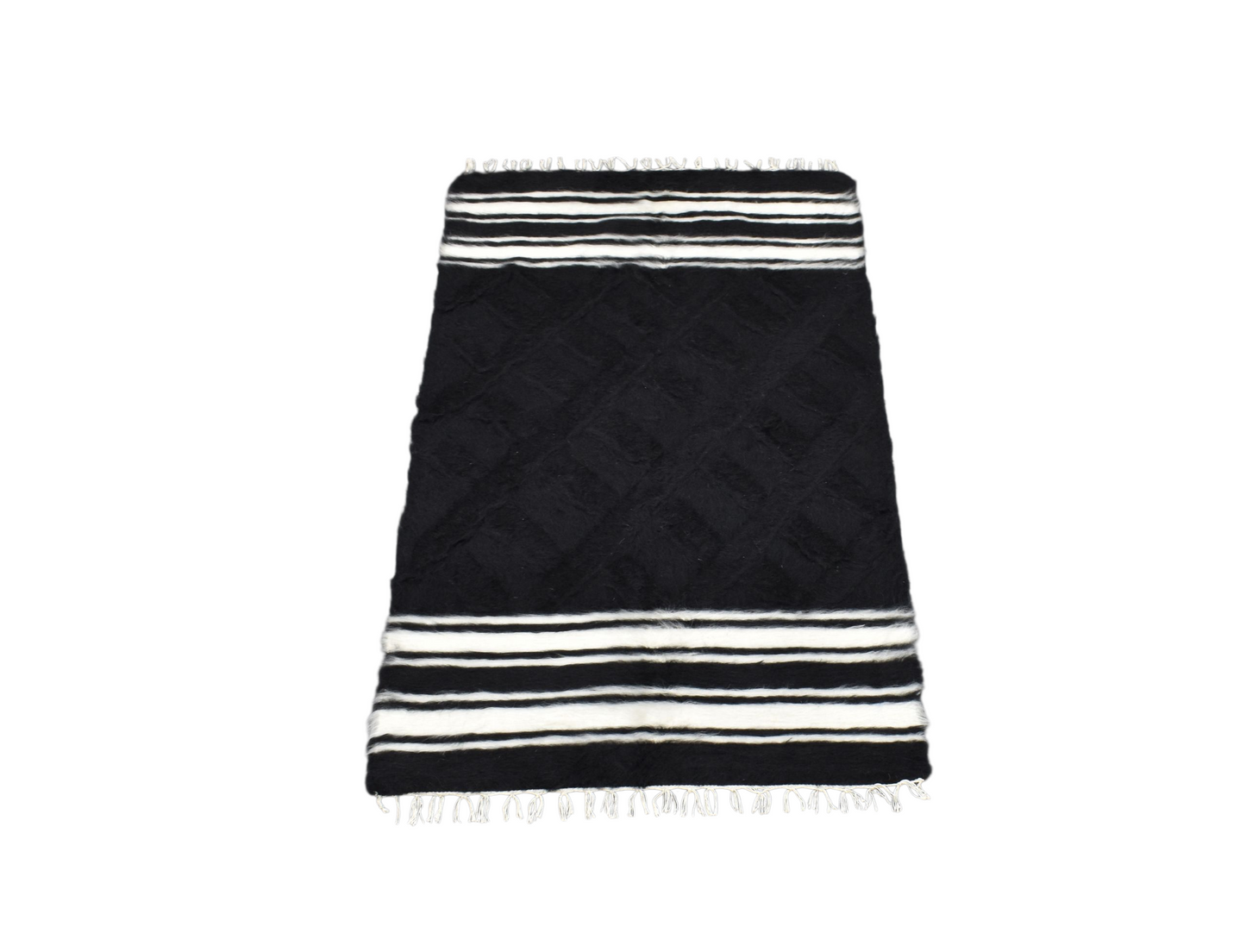 Kilim Antik El Dokuma Tiftik Yün Siirt Battaniyesi Kilim 0715 - Yeni - Çok Renkli