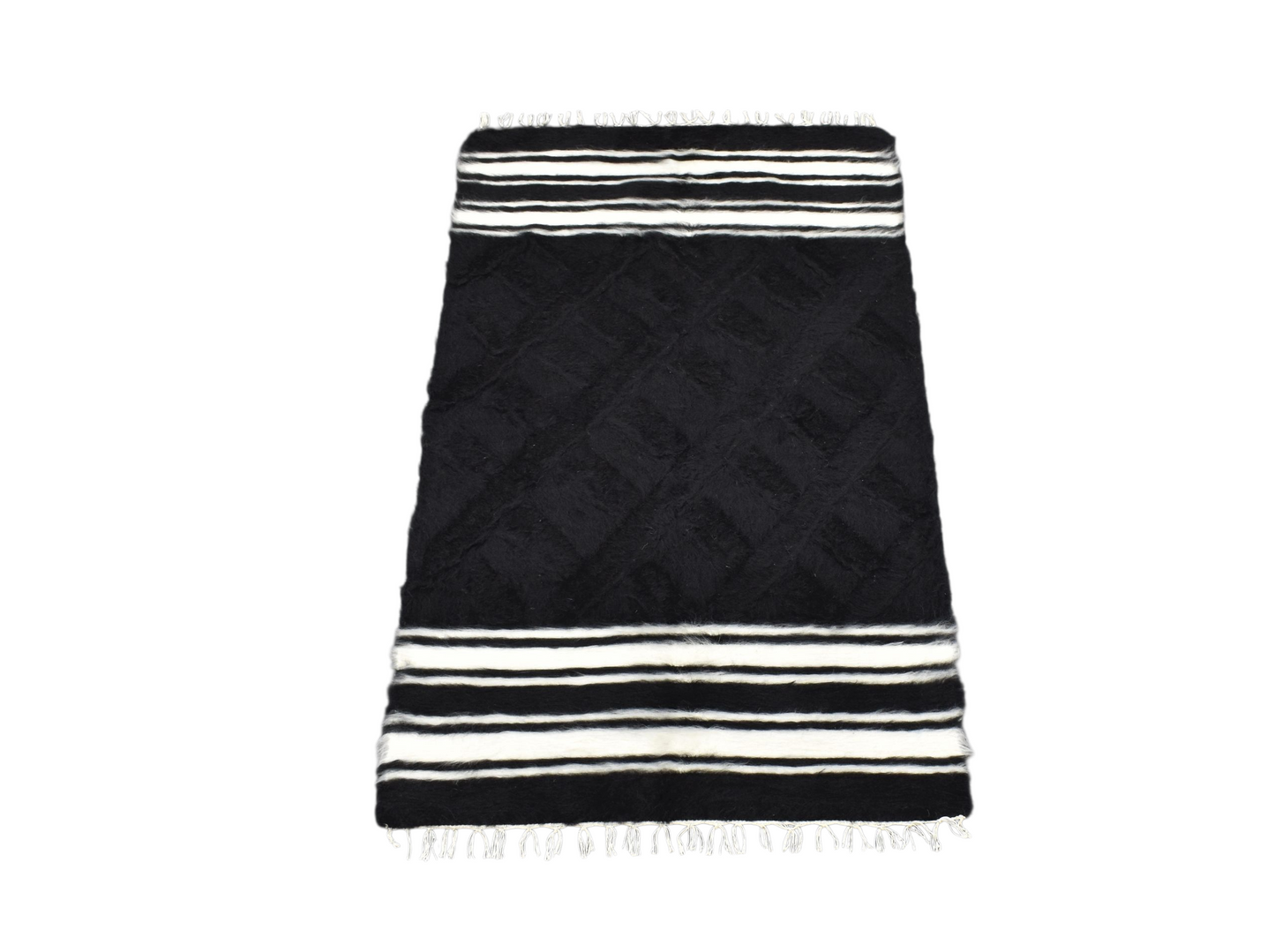 Kilim Antik El Dokuma Tiftik Yün Siirt Battaniyesi Kilim 0715 - Yeni - Çok Renkli