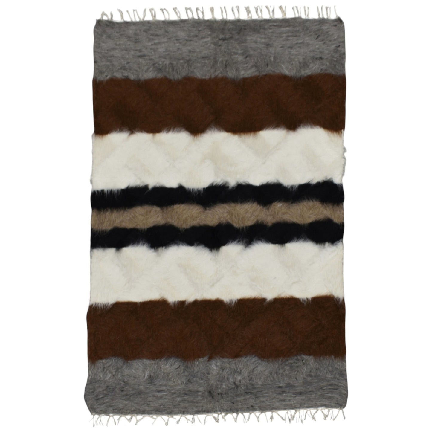 Kilim Antik El Dokuma Tiftik Yün Siirt Battaniyesi Kilim 0718 - Yeni - Çok Renkli