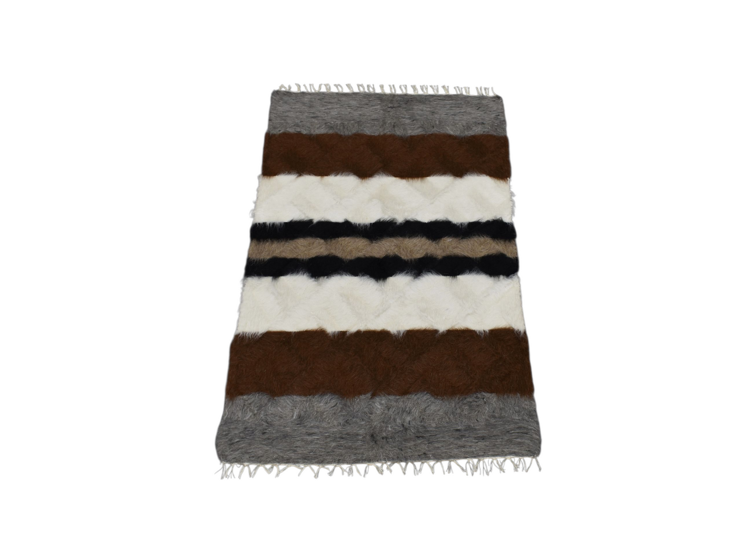 Kilim Antik El Dokuma Tiftik Yün Siirt Battaniyesi Kilim 0718 - Yeni - Çok Renkli