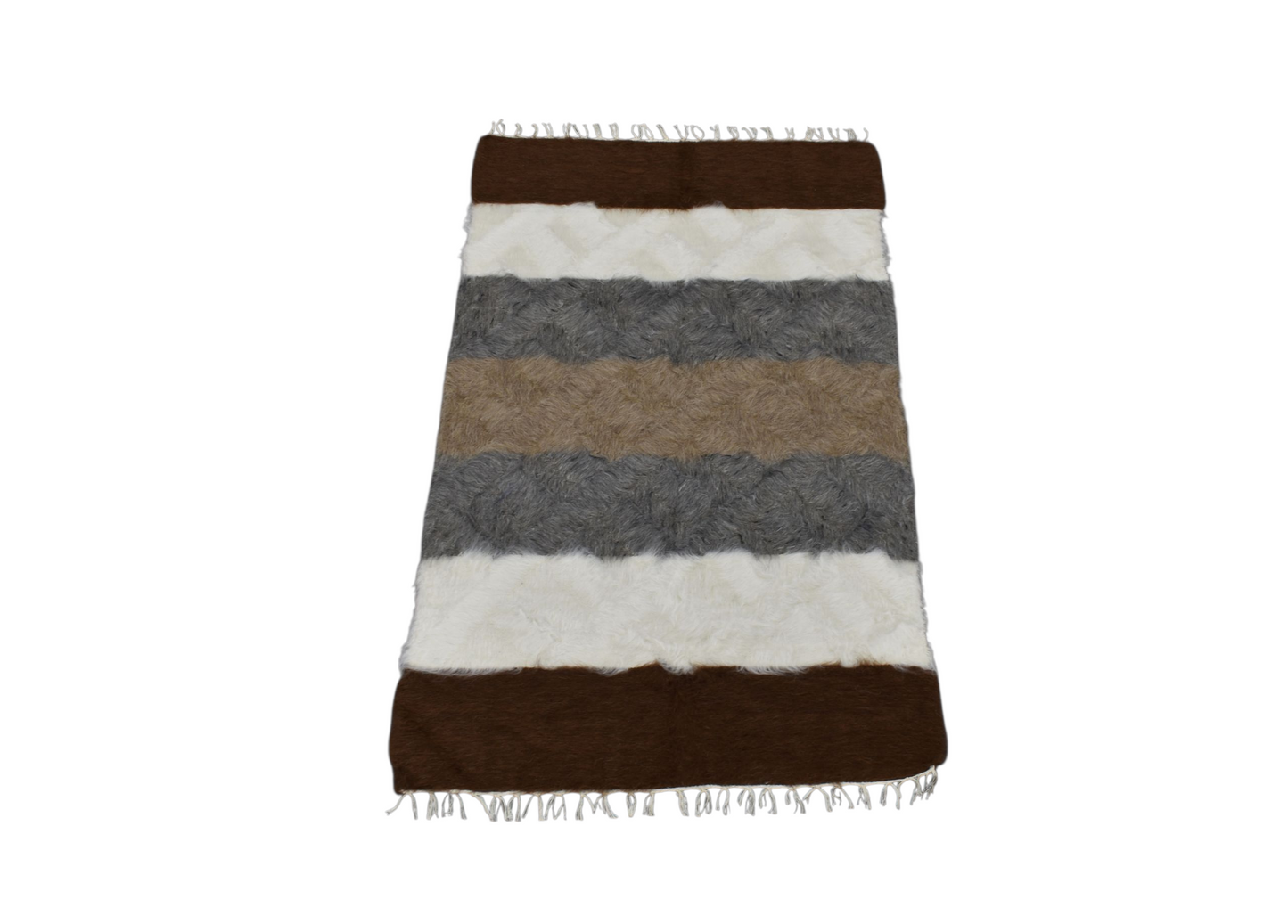 Kilim Antik El Dokuma Tiftik Yün Siirt Battaniyesi Kilim 0721 - Yeni - Çok Renkli