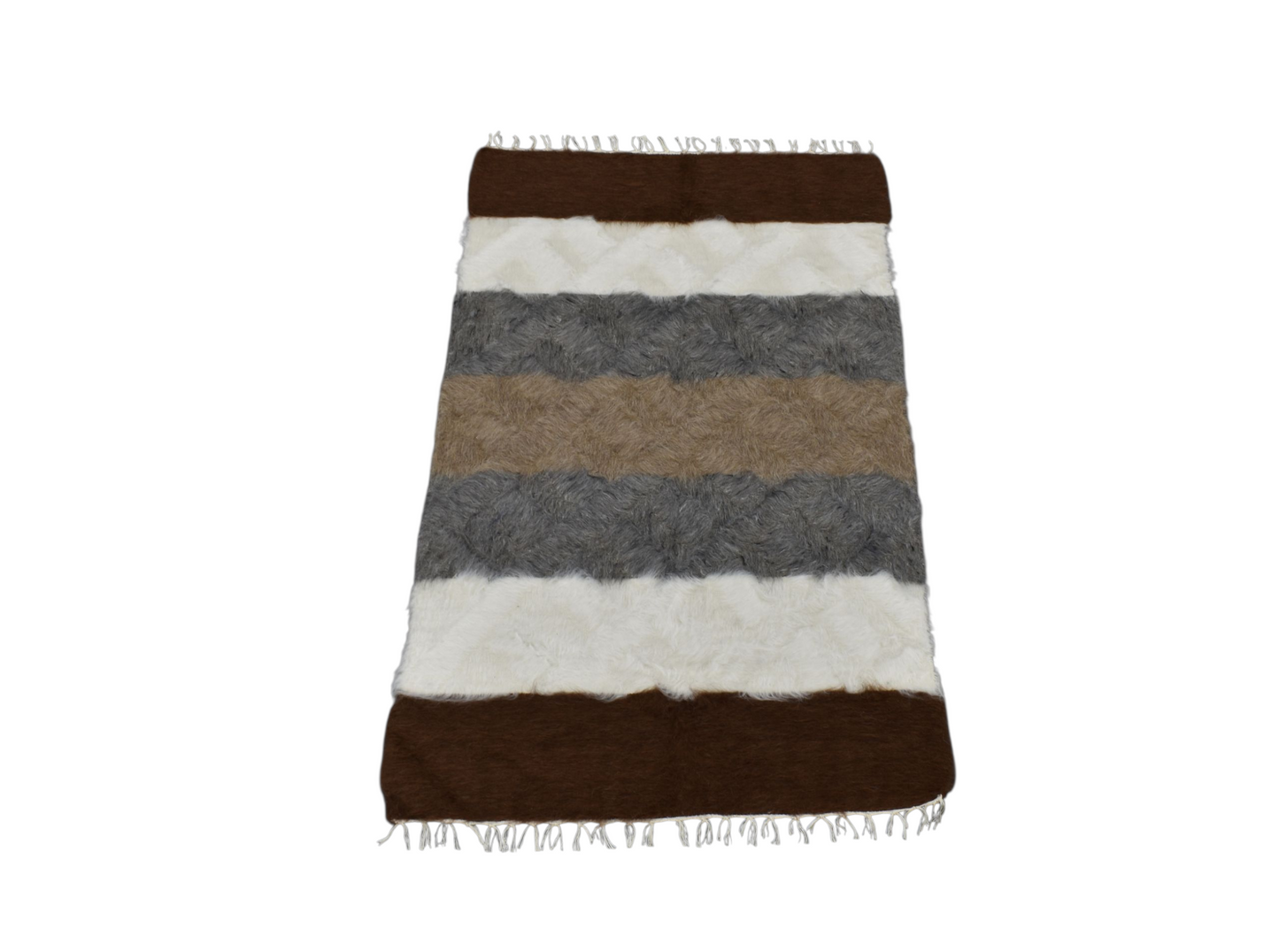 Kilim Antik El Dokuma Tiftik Yün Siirt Battaniyesi Kilim 0721 - Yeni - Çok Renkli