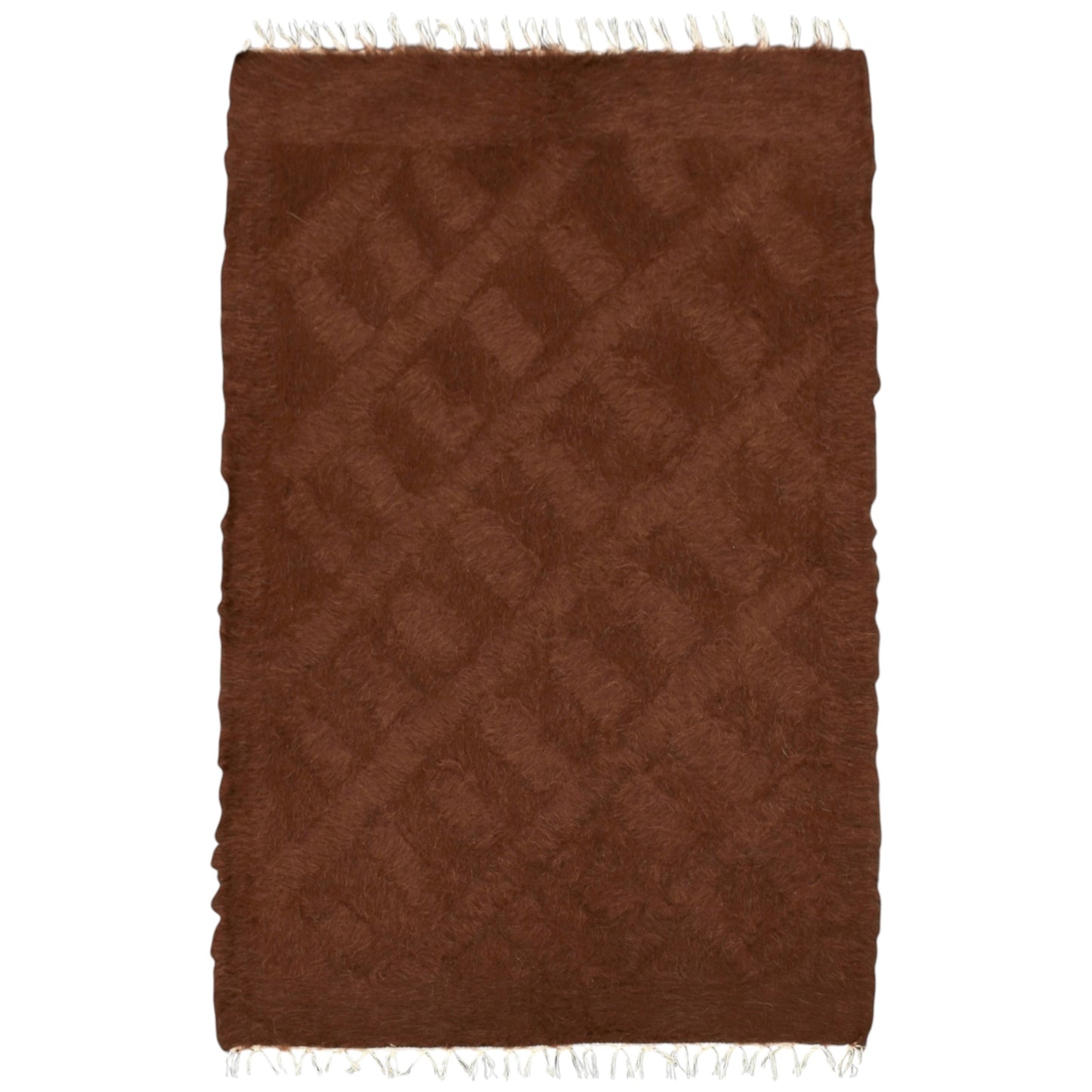 Kilim Antik El Dokuma Tiftik Yün Siirt Battaniyesi Kilim 0723 - Yeni - Kahverengi