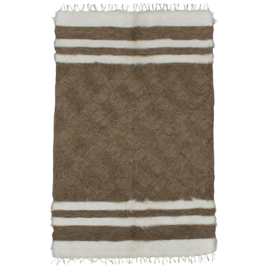 Kilim Antik El Dokuma Tiftik Yün Siirt Battaniyesi Kilim 0724 - Yeni - Çok Renkli