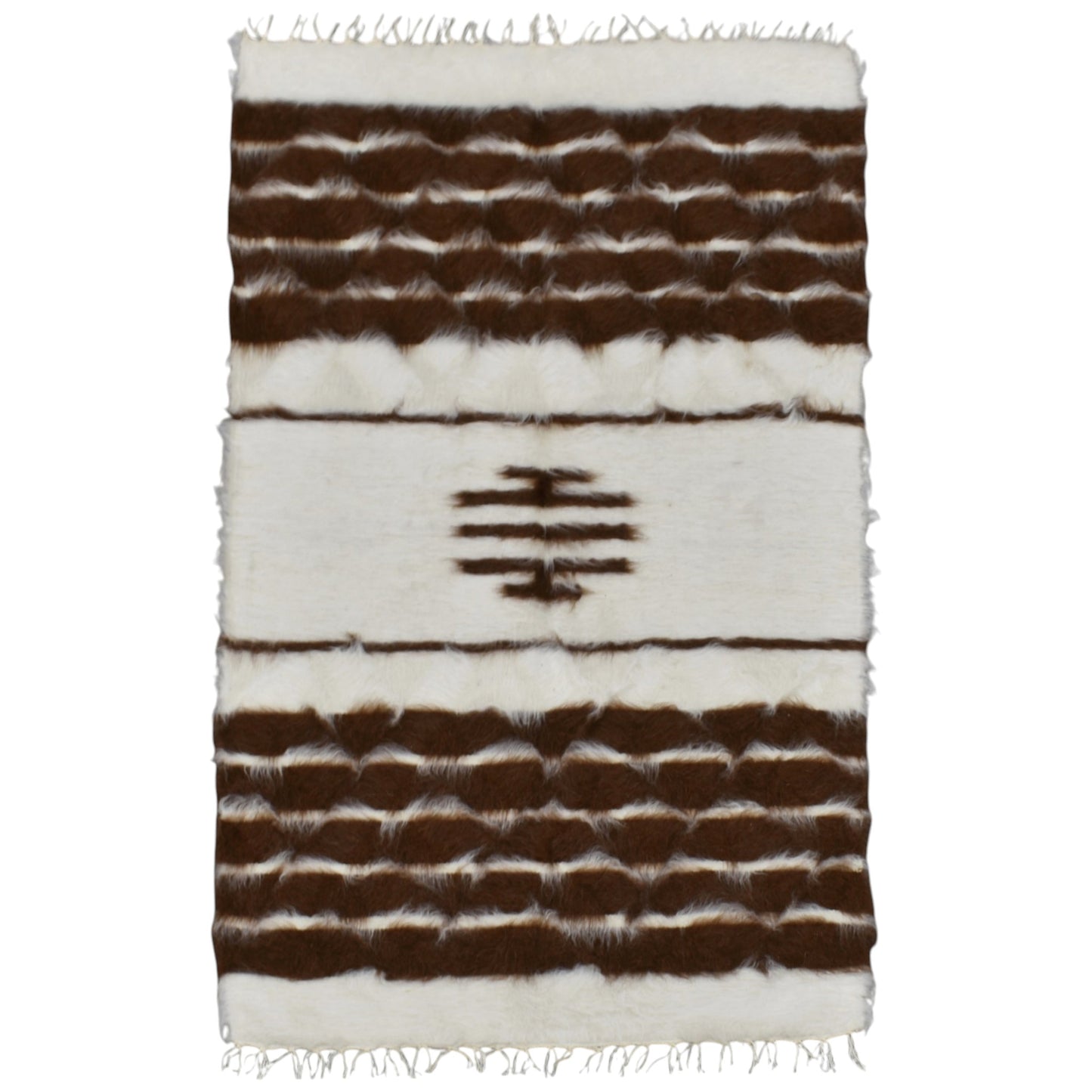 Kilim Antik El Dokuma Tiftik Yün Siirt Battaniyesi Kilim 0725 - Yeni - Çok Renkli